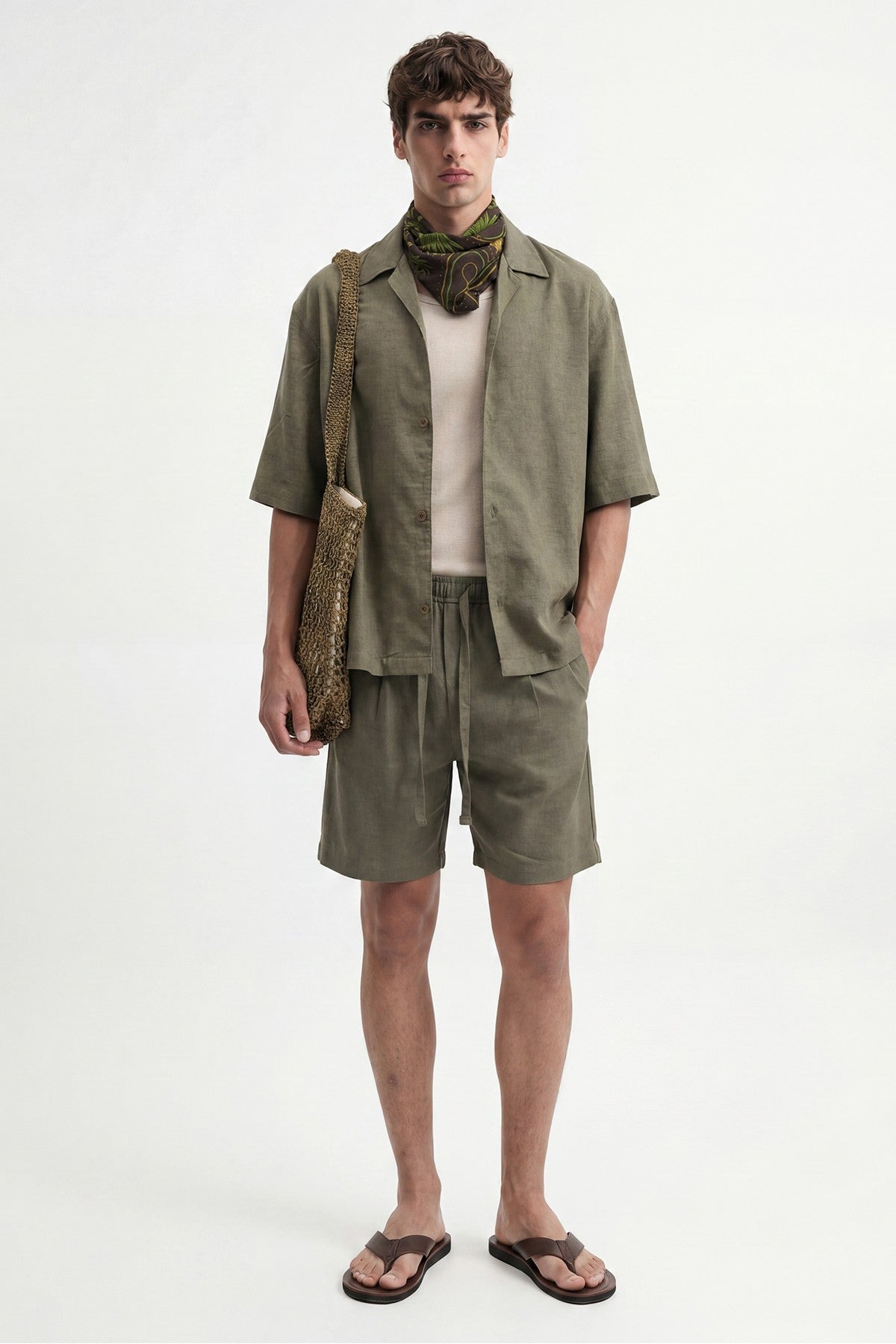 Men's Linen-Blend Shirt