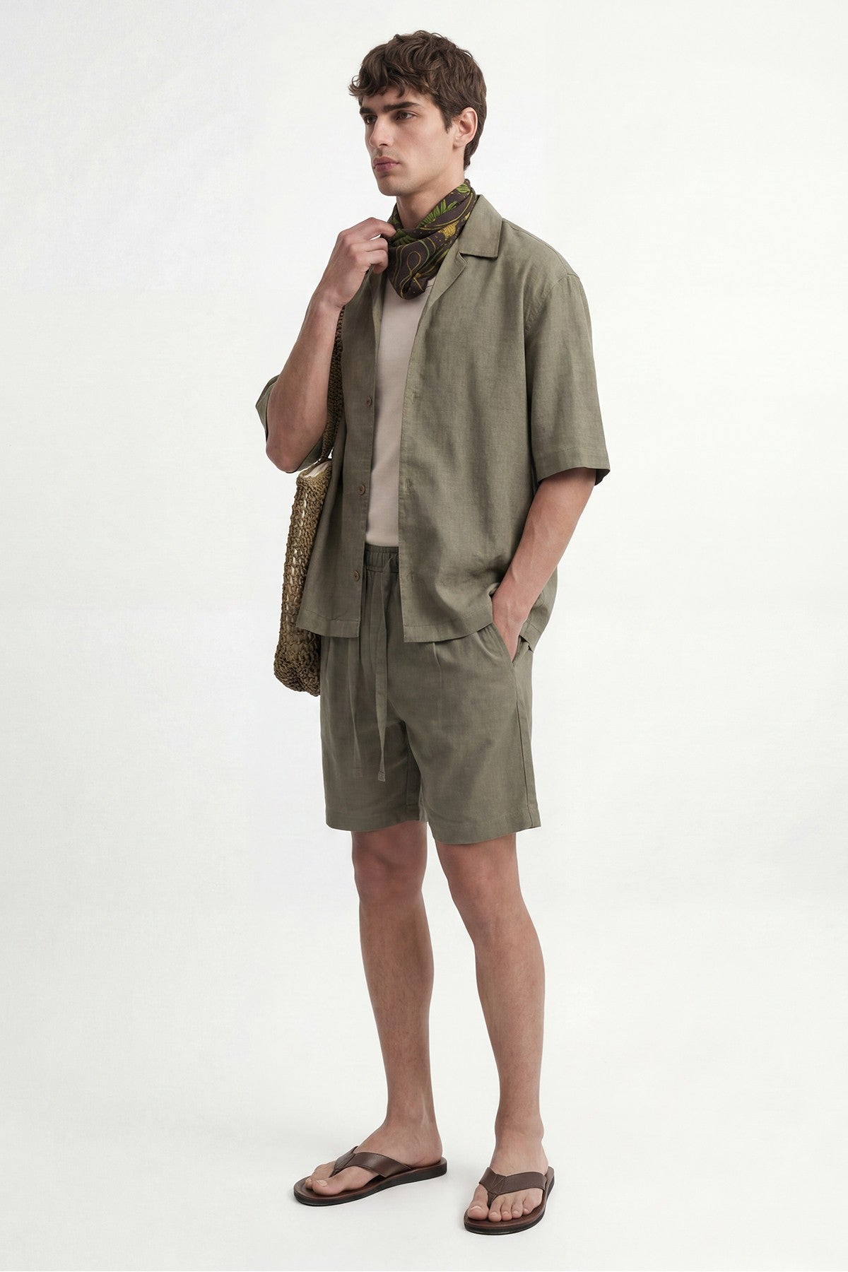 Men's Linen-Blend Shirt