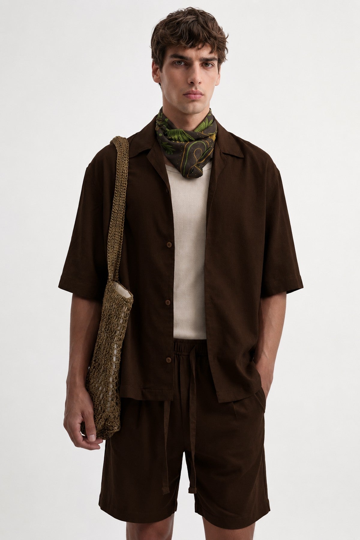 Men's Linen-Blend Shirt