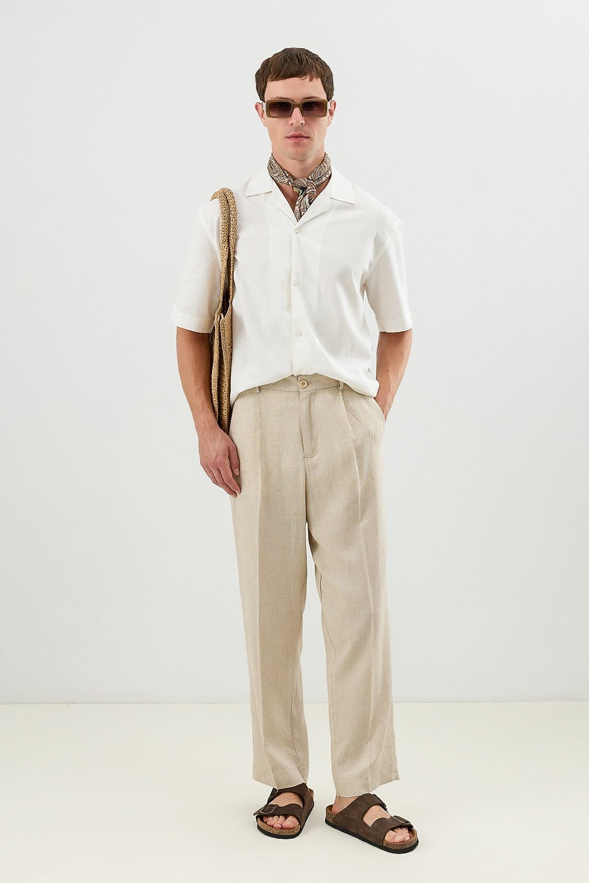 Men's Linen-Blend Shirt