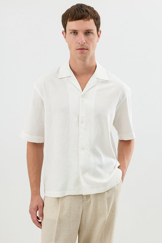 Men's Linen-Blend Shirt