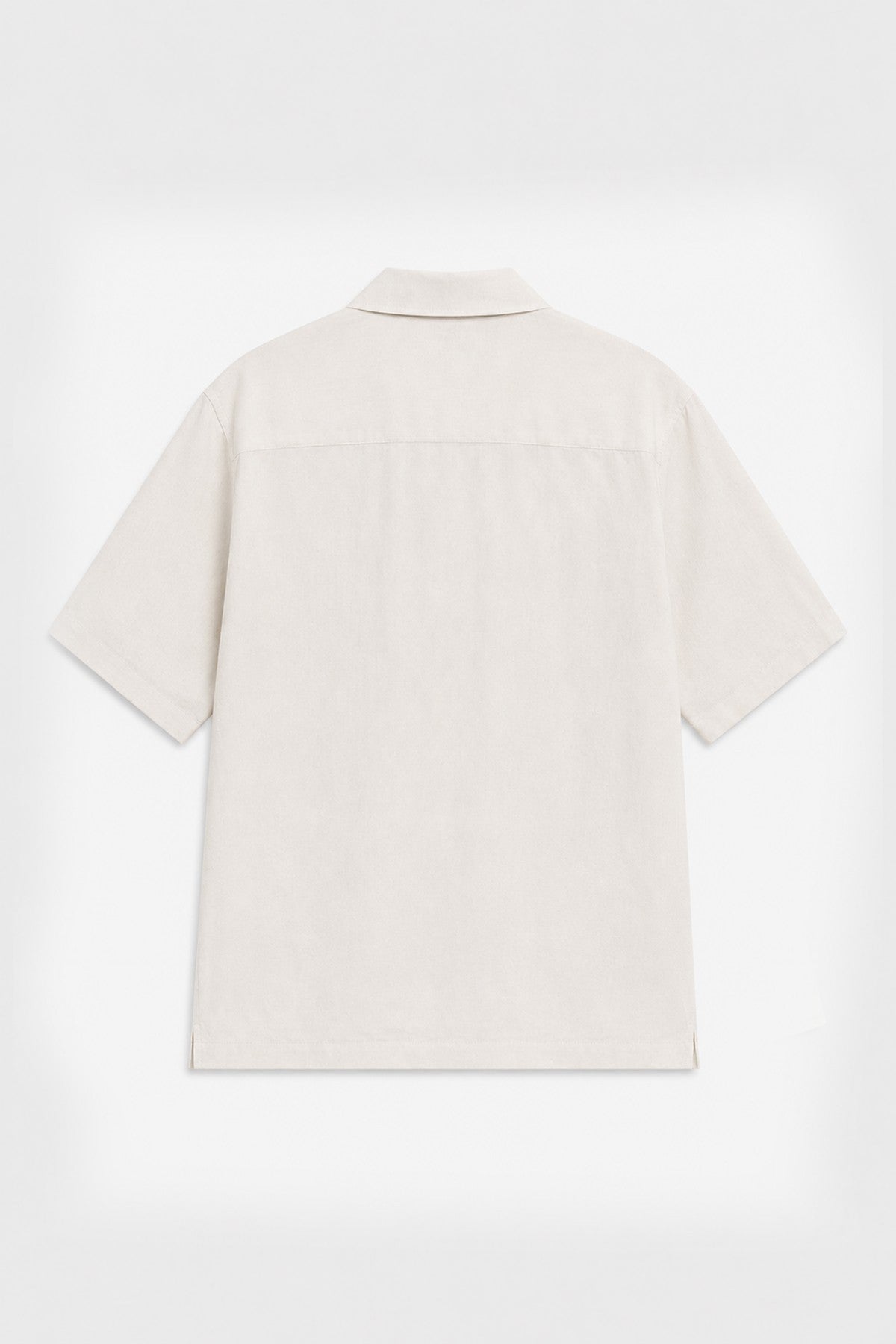 Men's Embroidered Shirt with Linen Blend