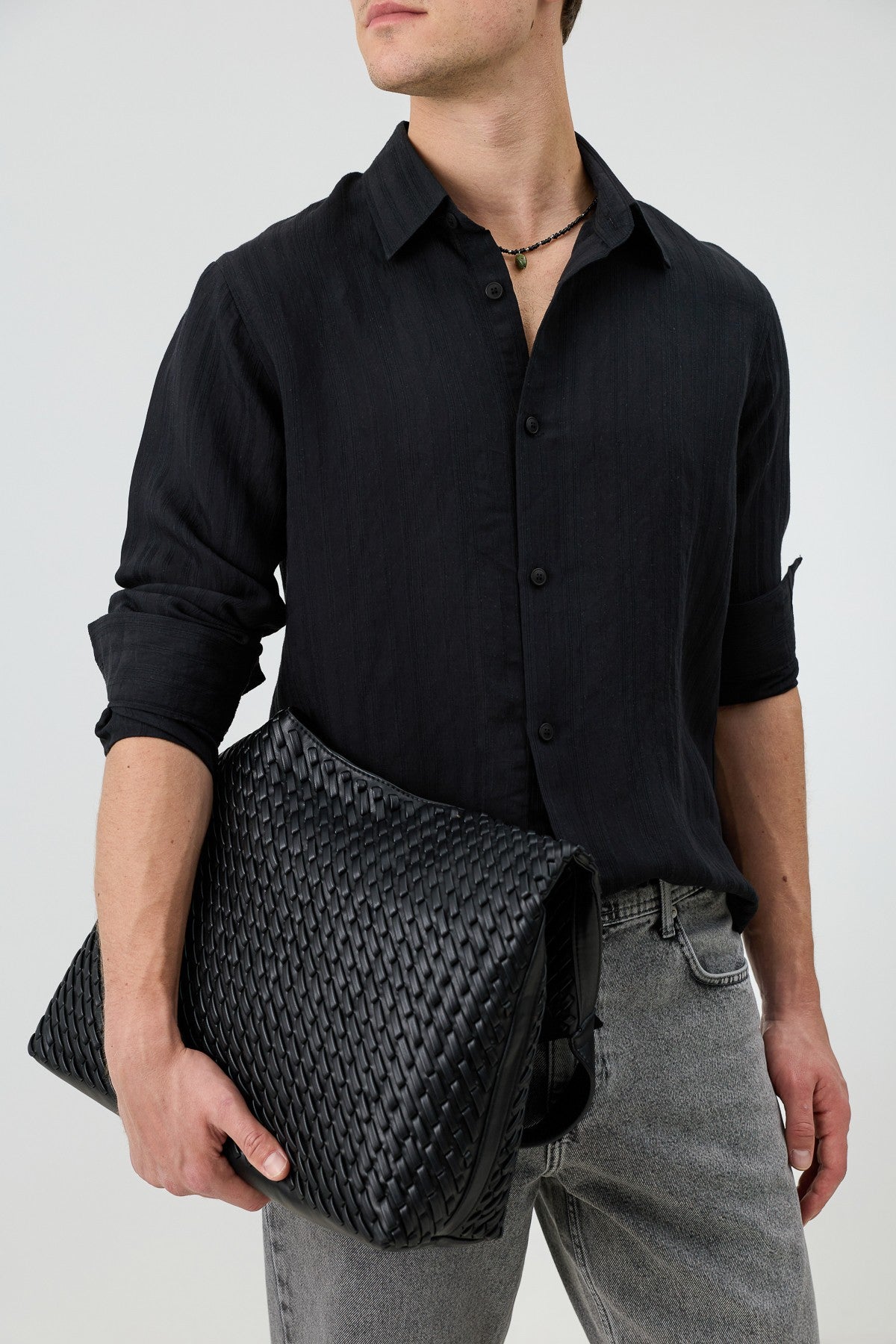 Men's Striped Shirt with Modal Blend