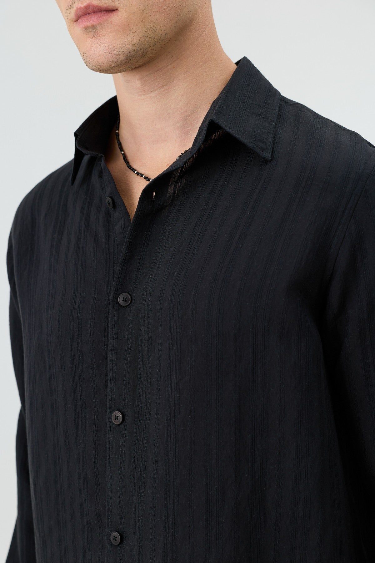Men's Striped Shirt with Modal Blend