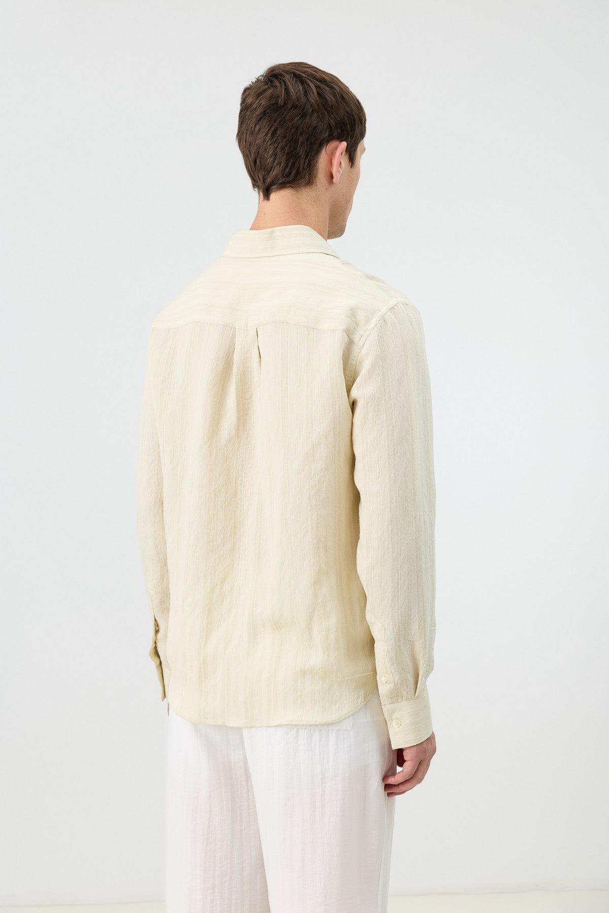Men's Striped Shirt with Modal Blend