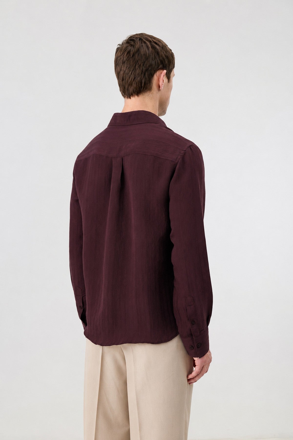 Men's Striped Shirt with Modal Blend