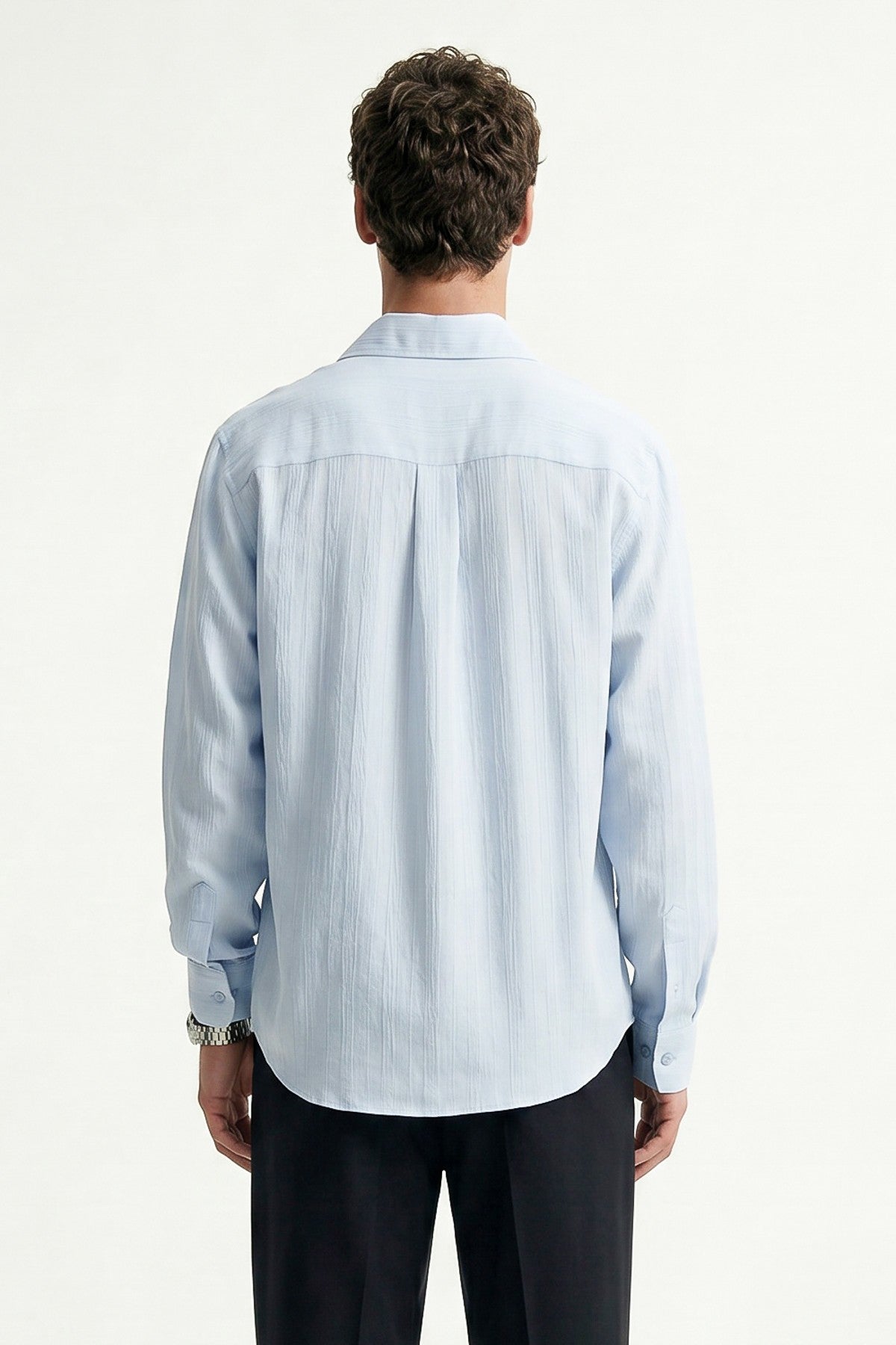 Men's Striped Shirt with Modal Blend
