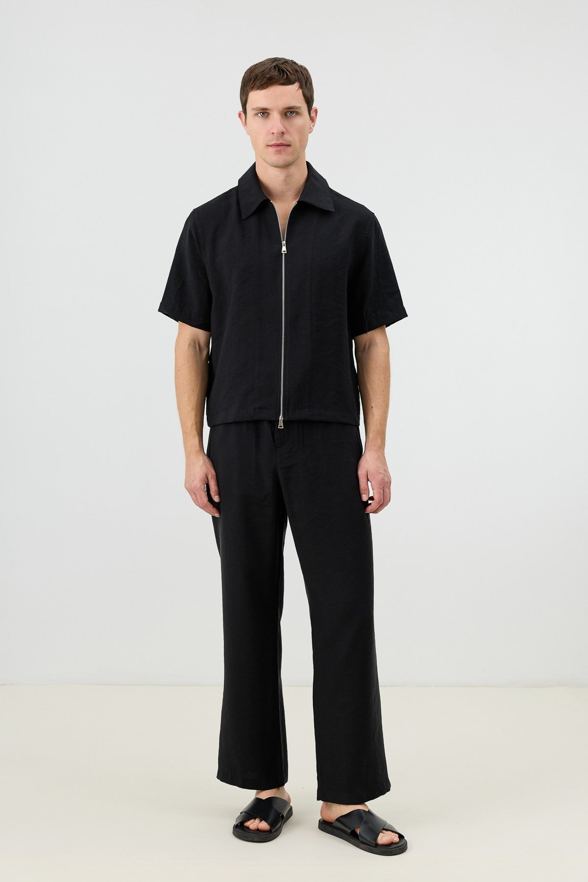 Antioch Men's Shirt with Zipper and Lyocell Blend