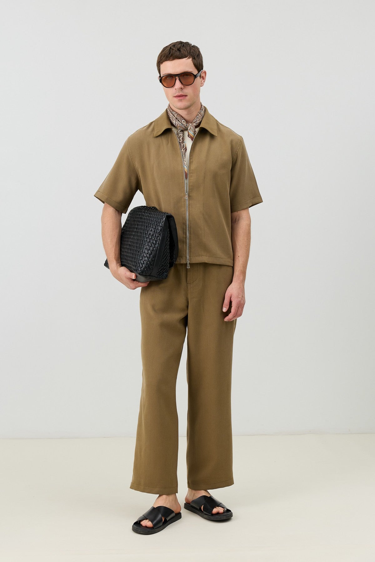 Antioch Men's Shirt with Zipper and Lyocell Blend