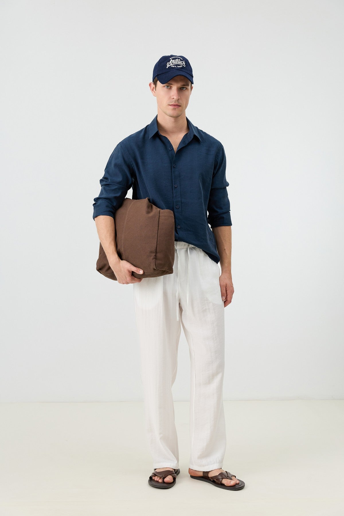 Antioch Men's Patterned Shirt with Modal Blend