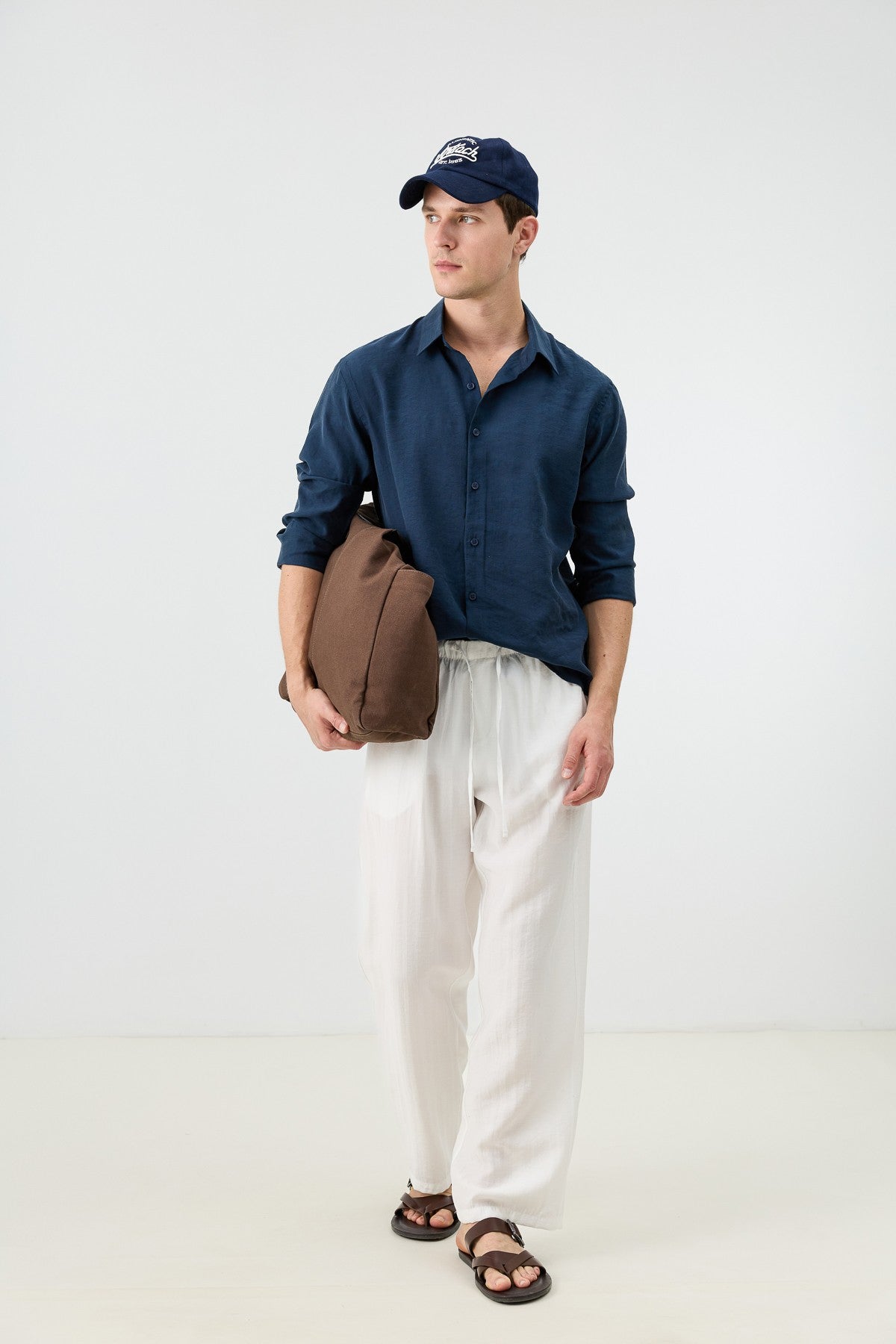 Antioch Men's Patterned Shirt with Modal Blend