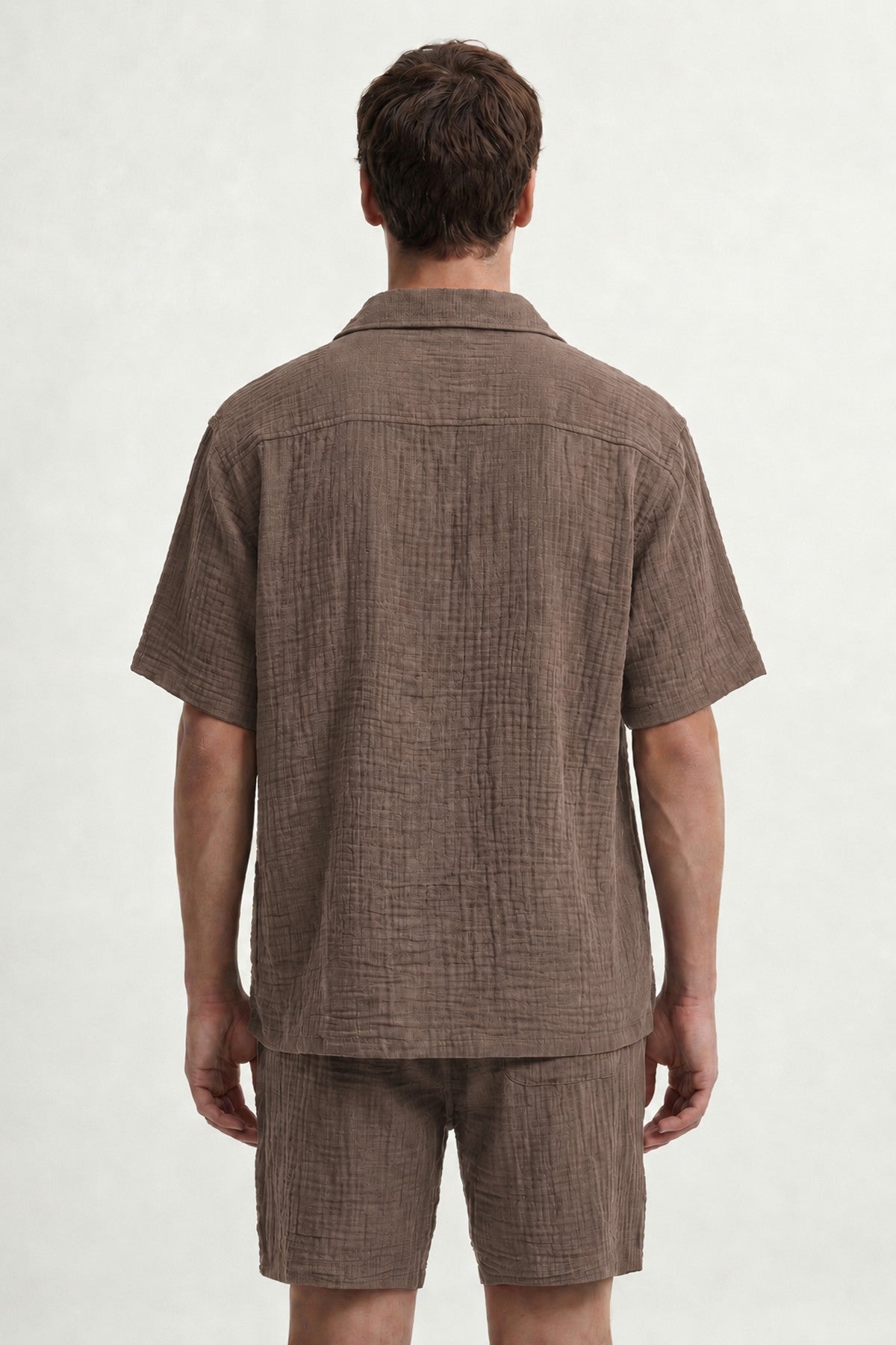 Wrinkled-Look Men's Shirt