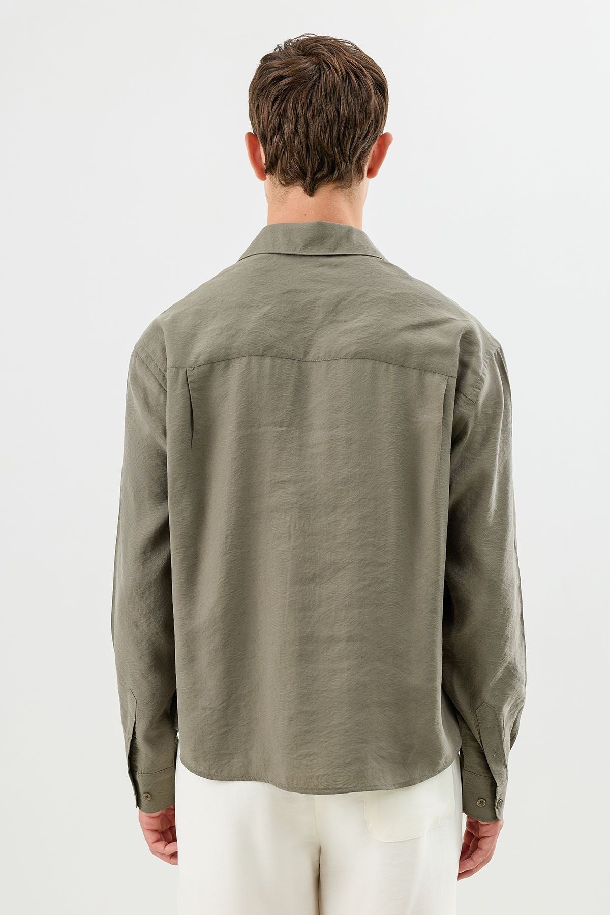 Men's Crop-Fit Shirt with Modal Blend