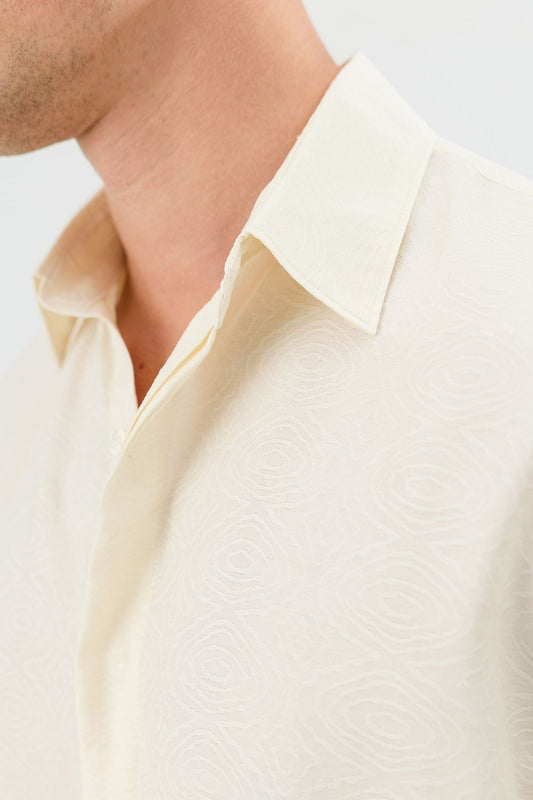 Men's Crop-Fit Shirt with Modal Blend