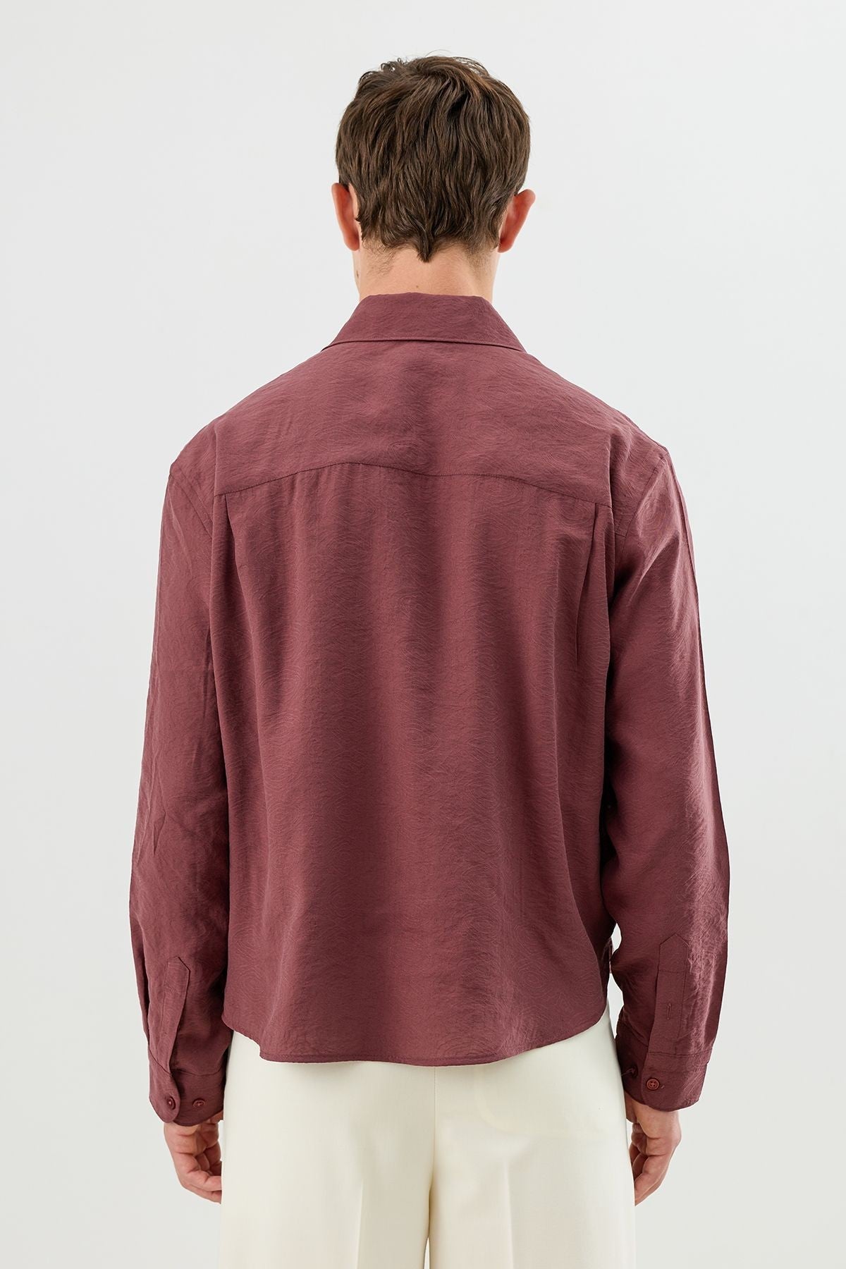 Men's Crop-Fit Shirt with Modal Blend