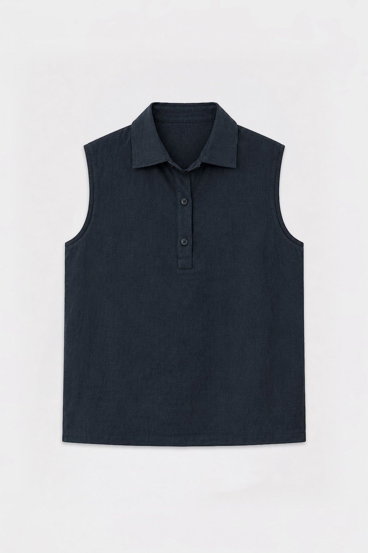 Men's Sleeveless Crop-Fit Shirt with Lyocell Blend