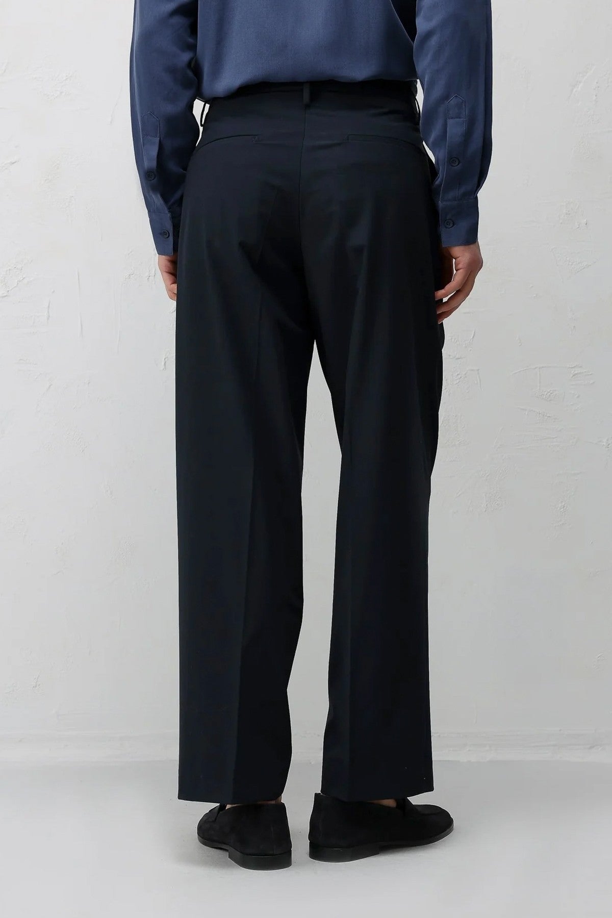 Relaxed-Fit Pleated Men's Pants