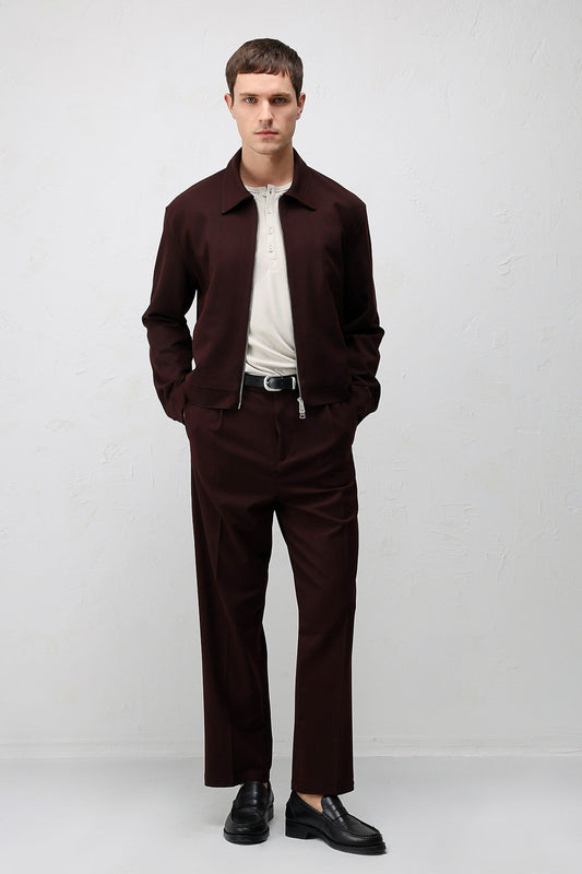 Pleated Relaxed-Fit Men's Pants