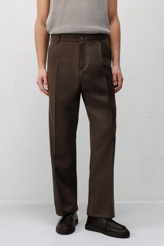 Pleated Relaxed-Fit Men's Pants