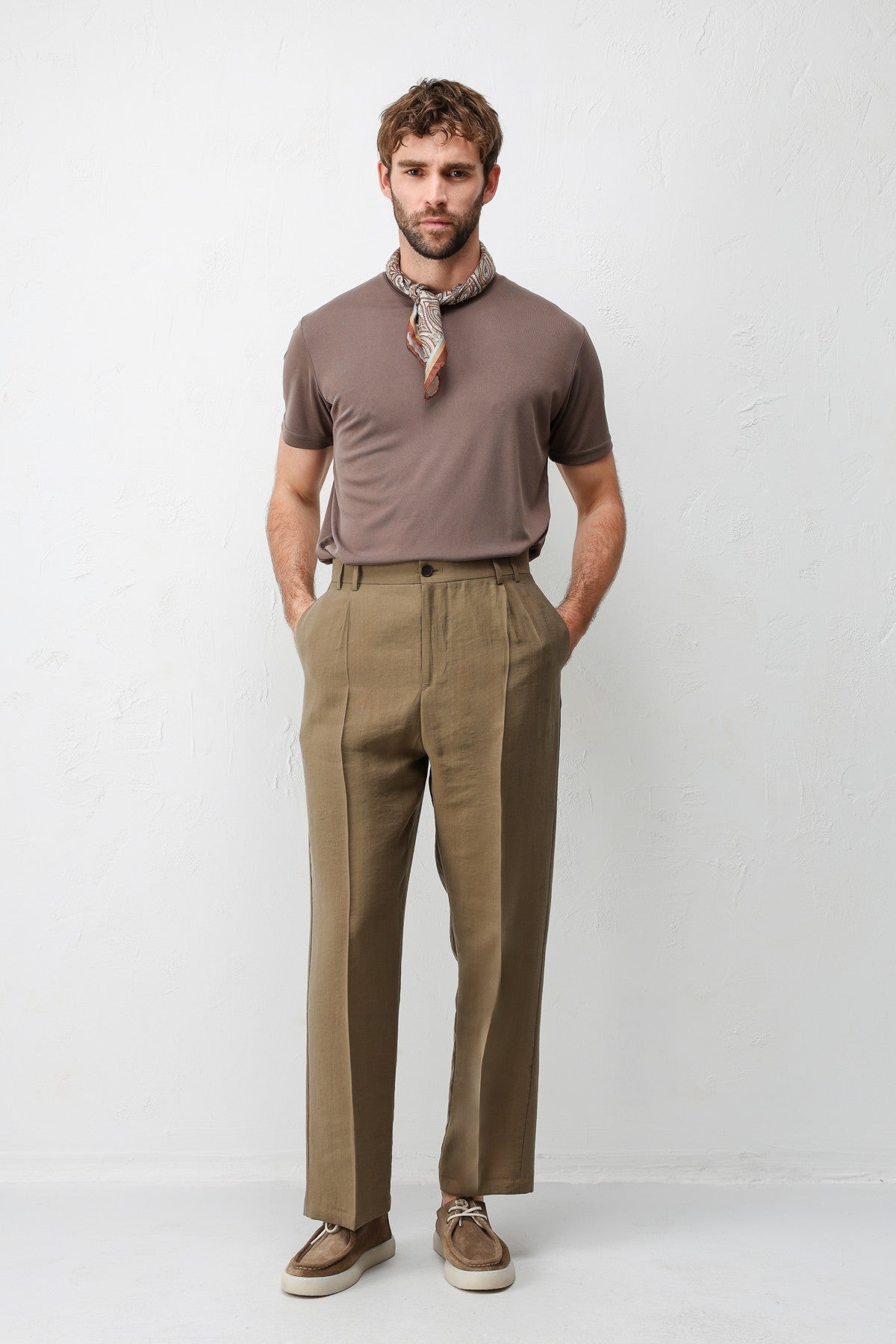 Antioch Lyocell Relaxed-Fit Pleated Men's Pants