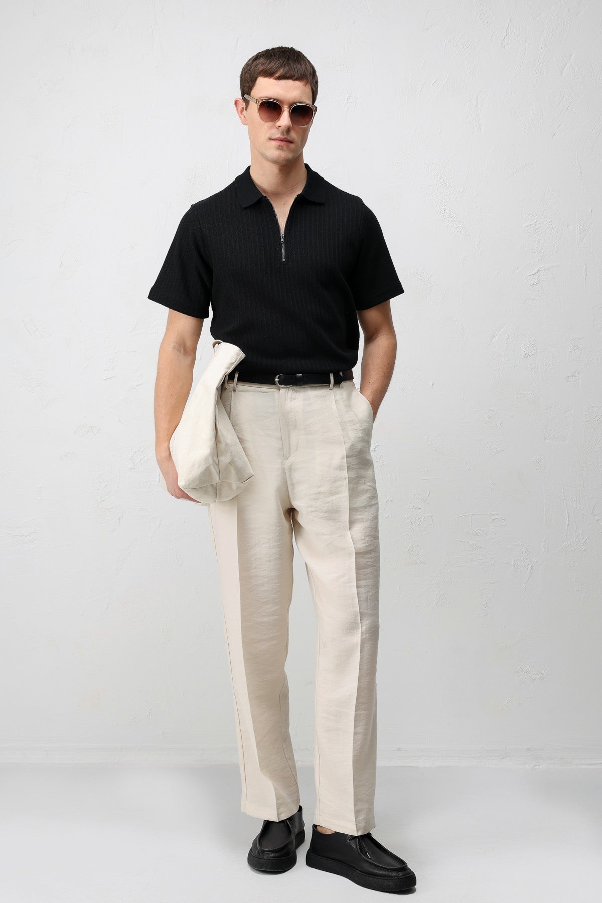 Antioch Lyocell Relaxed-Fit Pleated Men's Pants