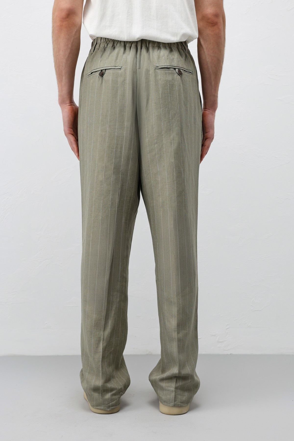 Antioch Linen-Blend Striped Men's Pants