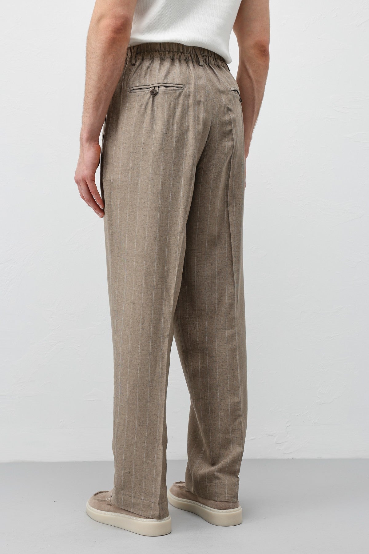 Antioch Linen-Blend Striped Men's Pants