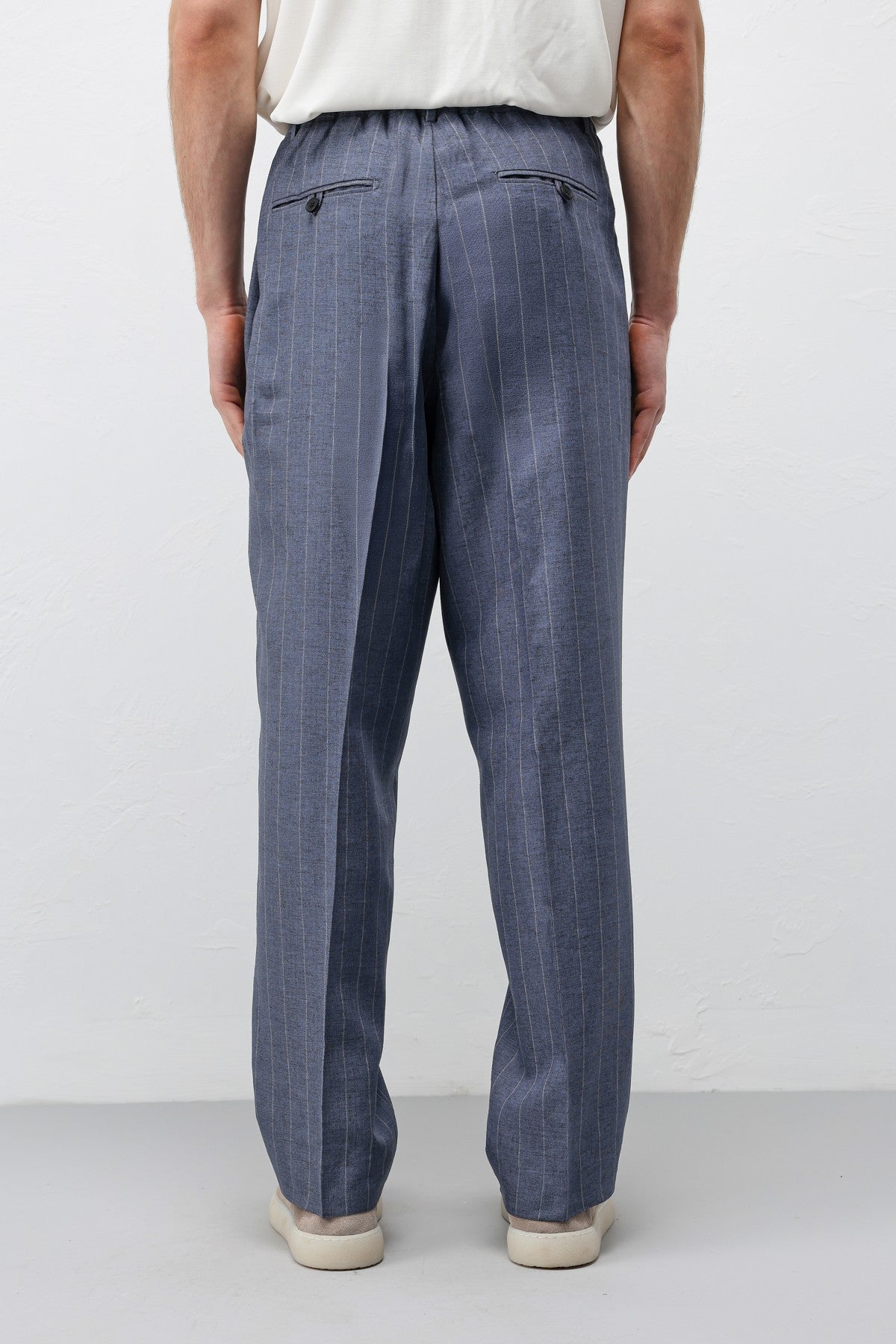 Antioch Linen-Blend Striped Men's Pants