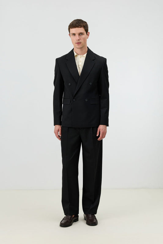 Antioch Men's Pants with Double-Pleated Cuff Detail