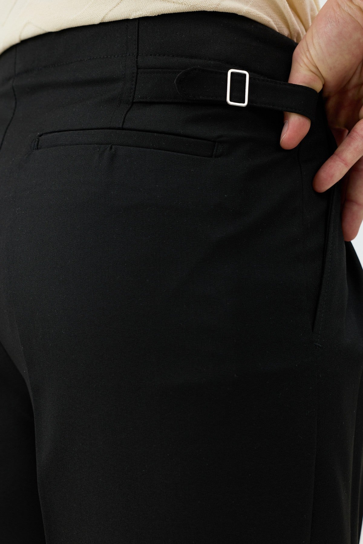 Antioch Men's Pants with Double-Pleated Cuff Detail
