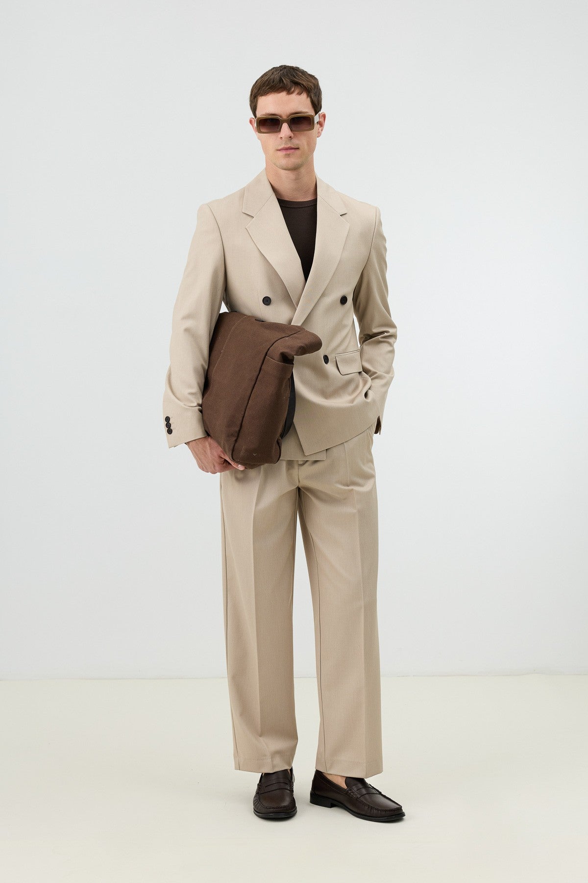 Antioch Men's Pants with Double-Pleated Cuff Detail