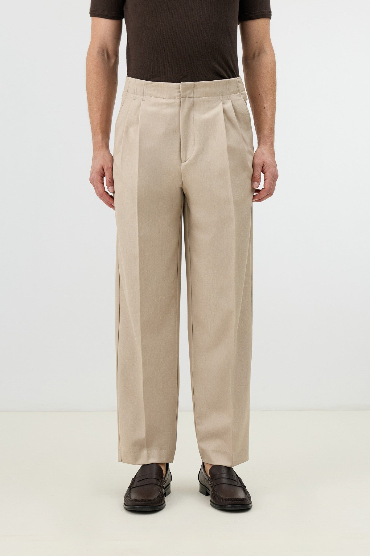 Antioch Men's Pants with Double-Pleated Cuff Detail