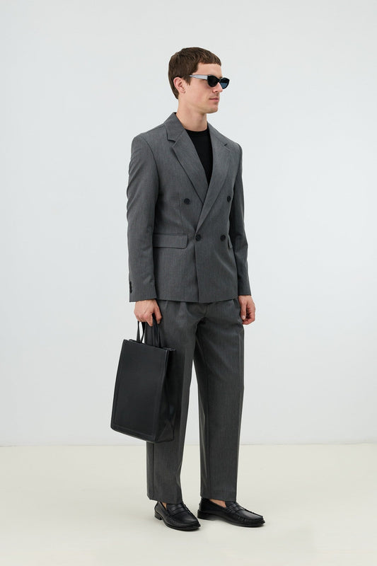 Antioch Men's Pants with Double-Pleated Cuff Detail