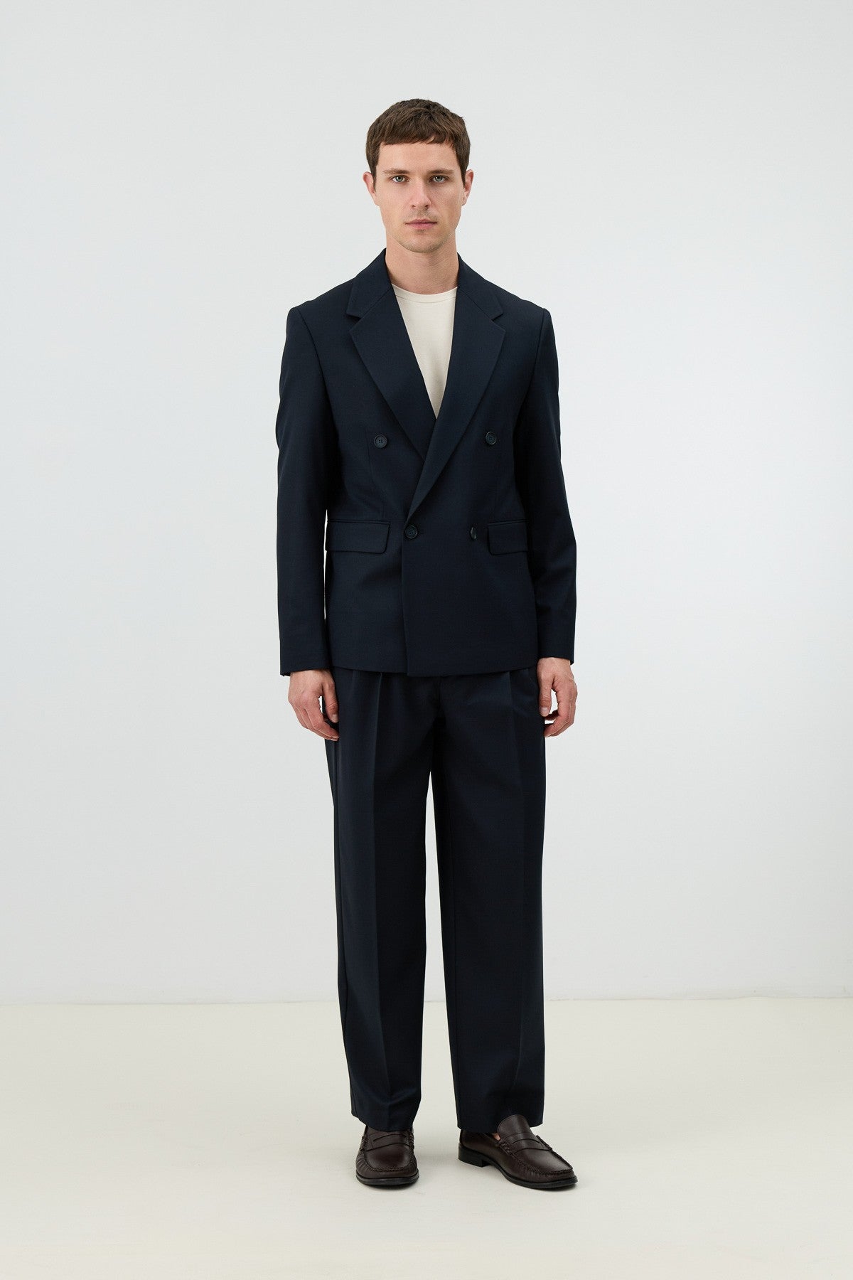 Antioch Men's Pants with Double-Pleated Cuff Detail