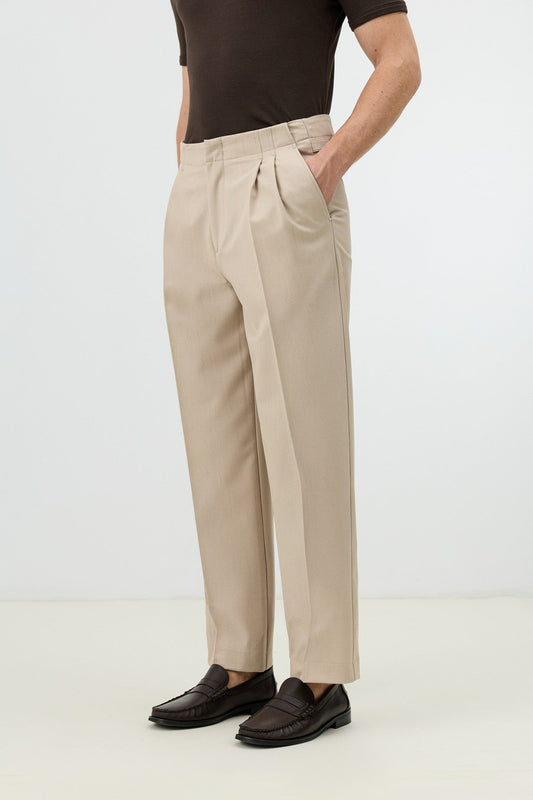 Antioch Men's Pants with Double-Pleated Cuff Detail