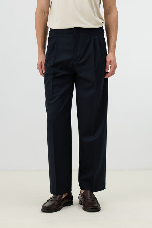 Antioch Men's Pants with Double-Pleated Cuff Detail