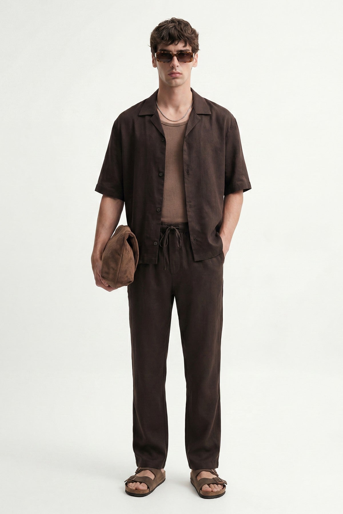 Antioch Linen-Blend Relaxed-Fit Men's Pants