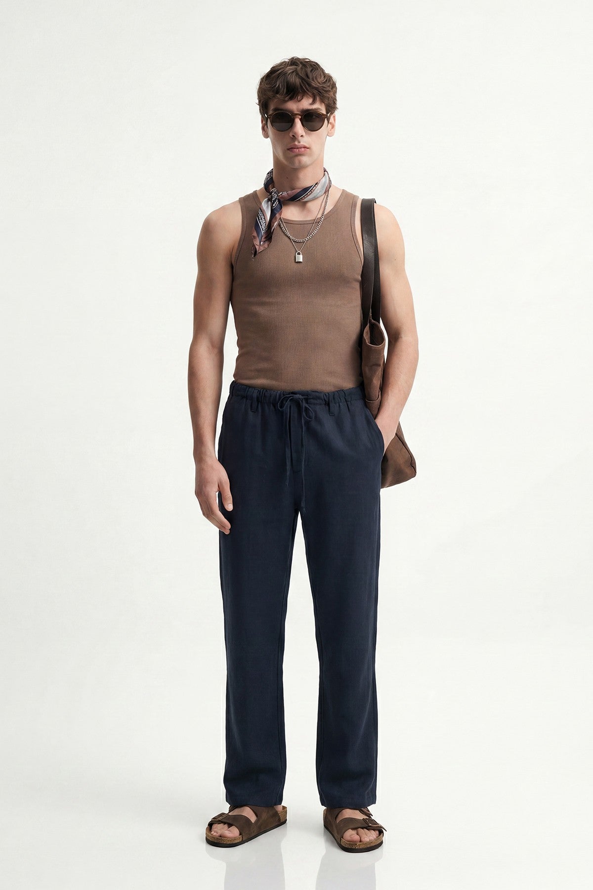 Antioch Linen-Blend Relaxed-Fit Men's Pants