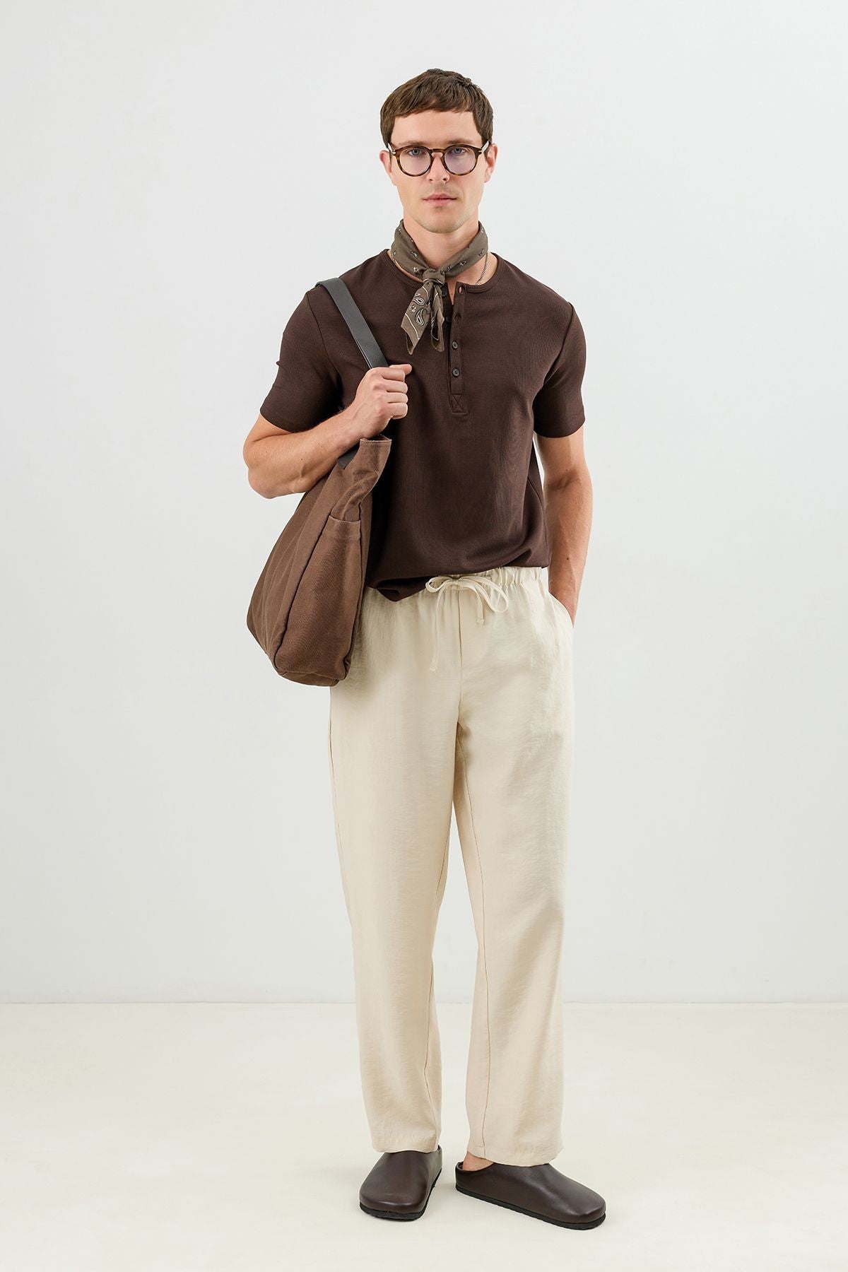 Men's Relaxed-Fit Pants with Lyocell Blend