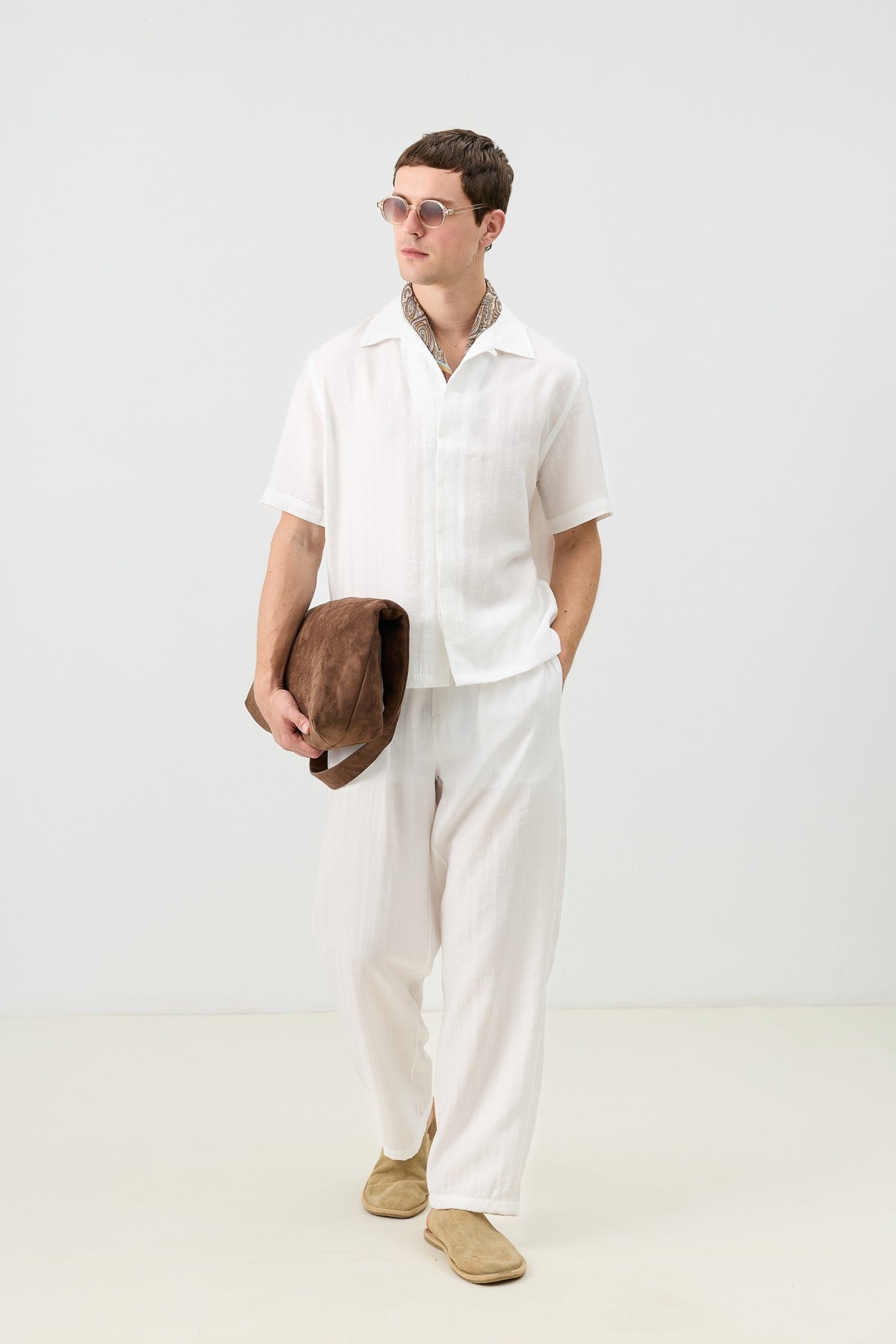 Men's Relaxed-Fit Pants with Lyocell Blend
