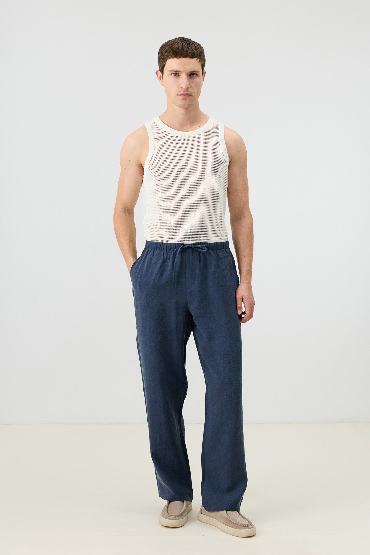 Men's Relaxed-Fit Pants with Lyocell Blend