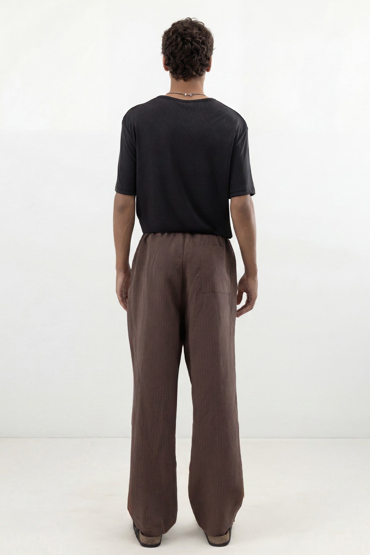 Men's Striped Pants with Modal Blend