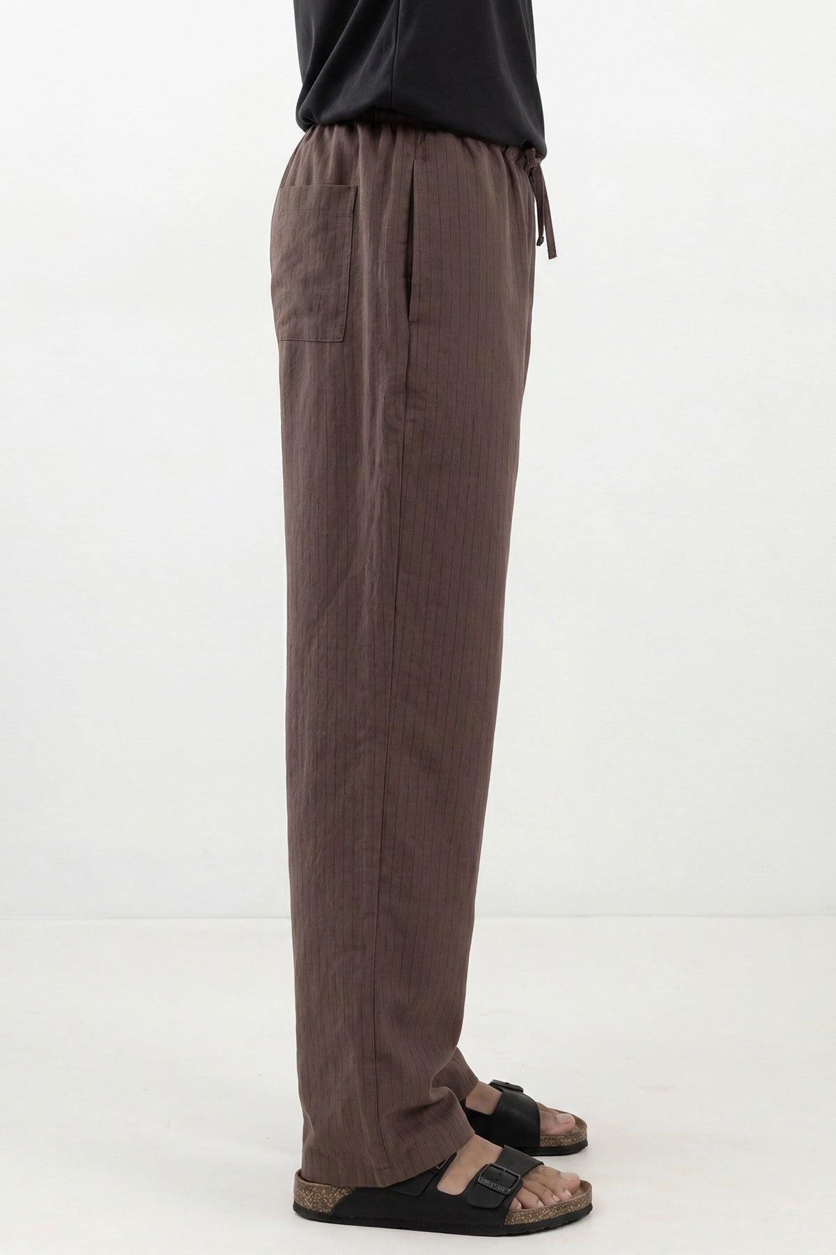 Men's Striped Pants with Modal Blend