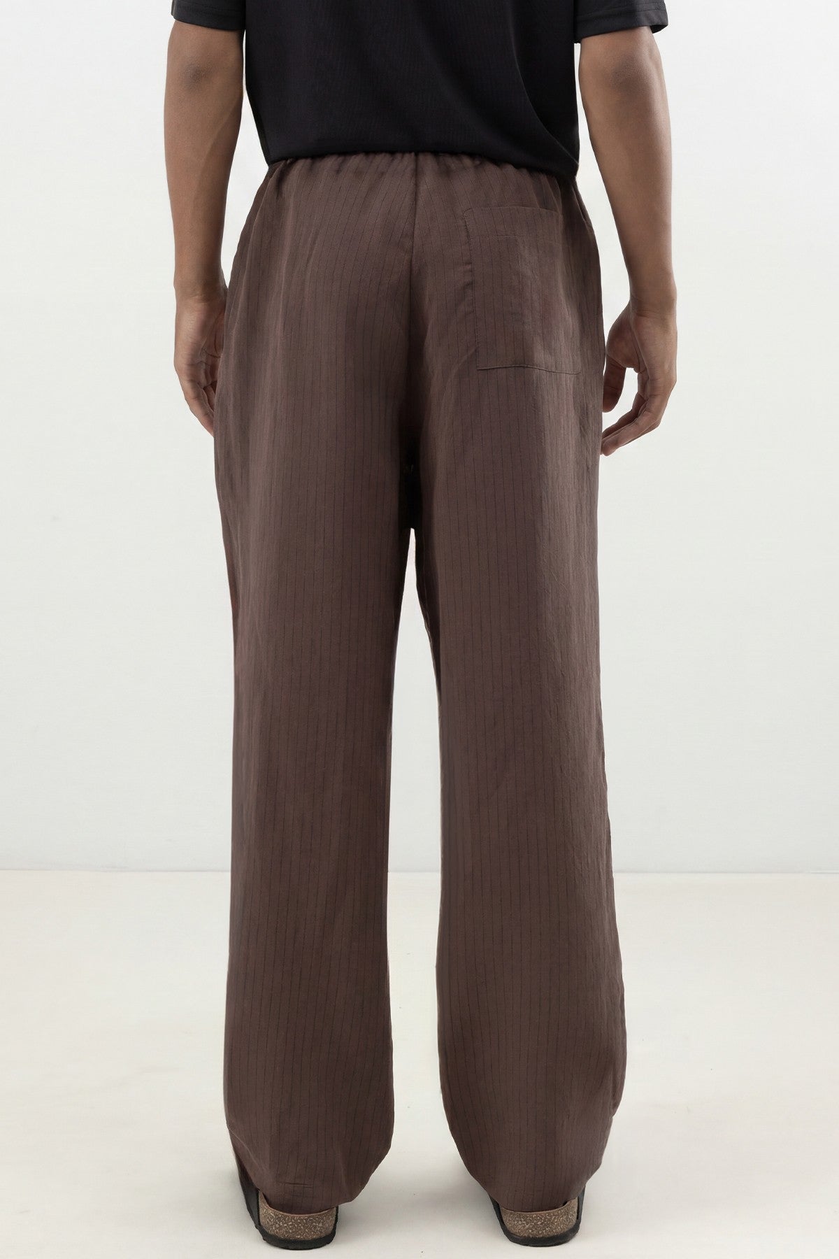 Men's Striped Pants with Modal Blend