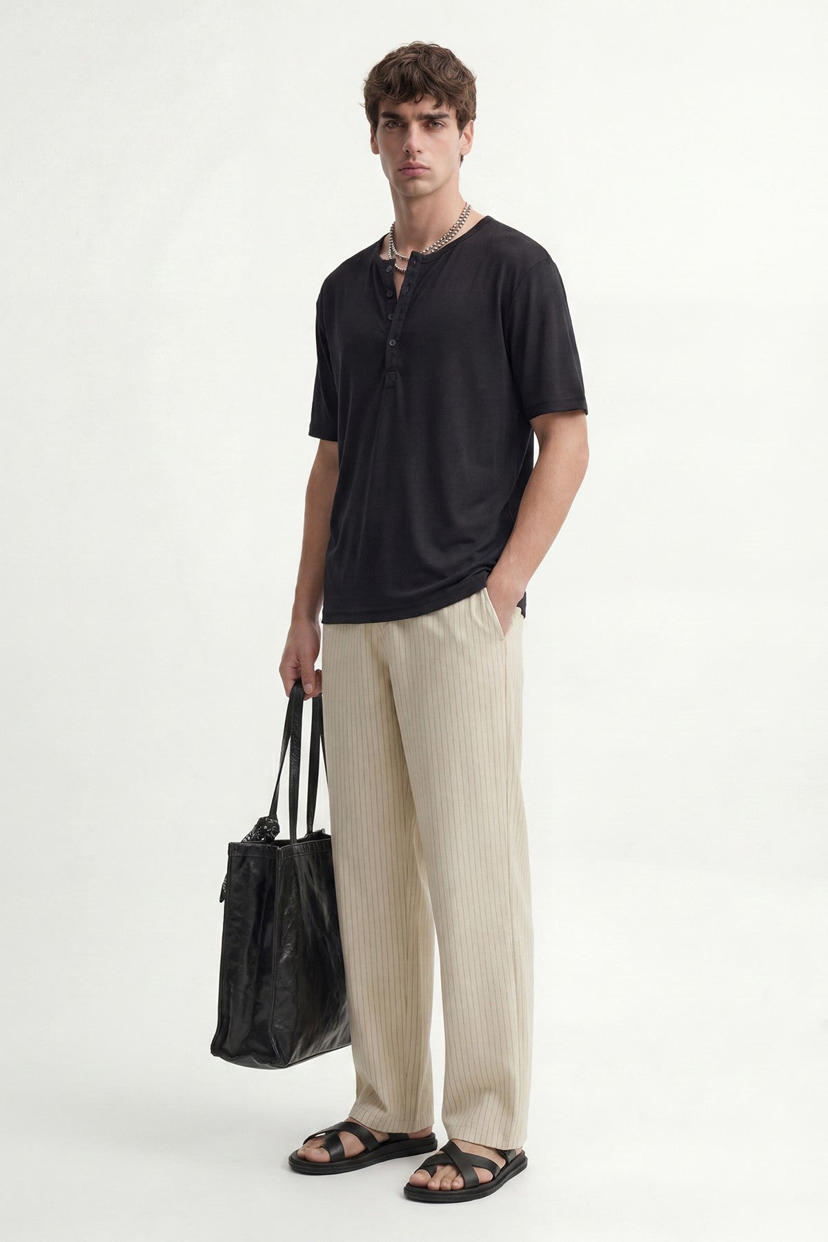 Antioch Men's Striped Pants with Modal Blend