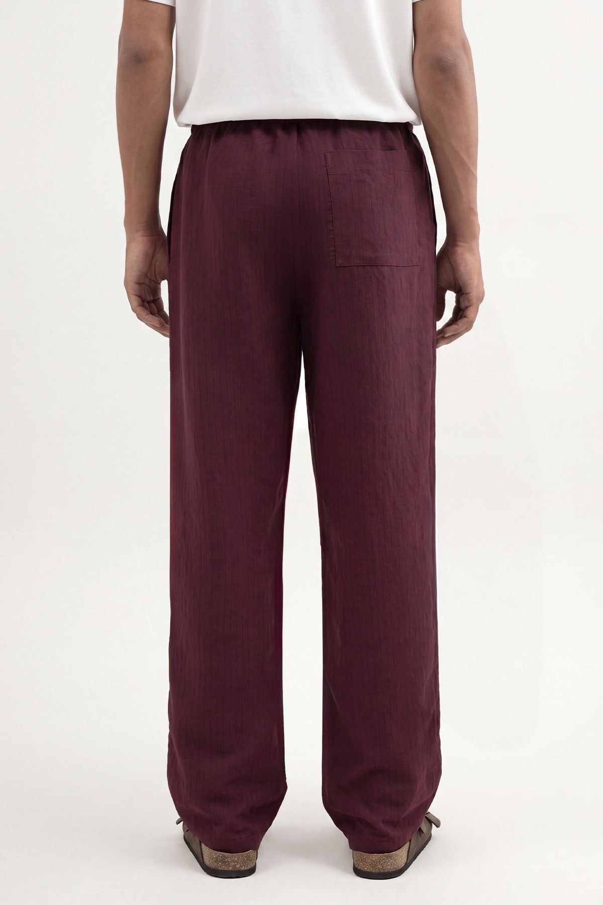 Men's Striped Pants with Modal Blend