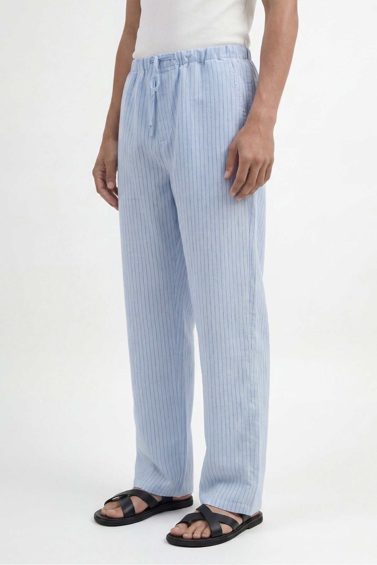 Men's Striped Pants with Modal Blend
