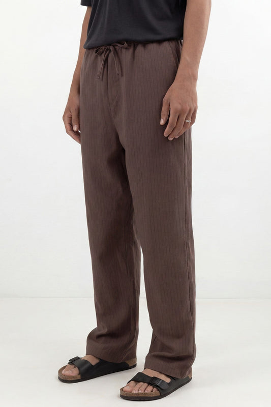 Men's Striped Pants with Modal Blend