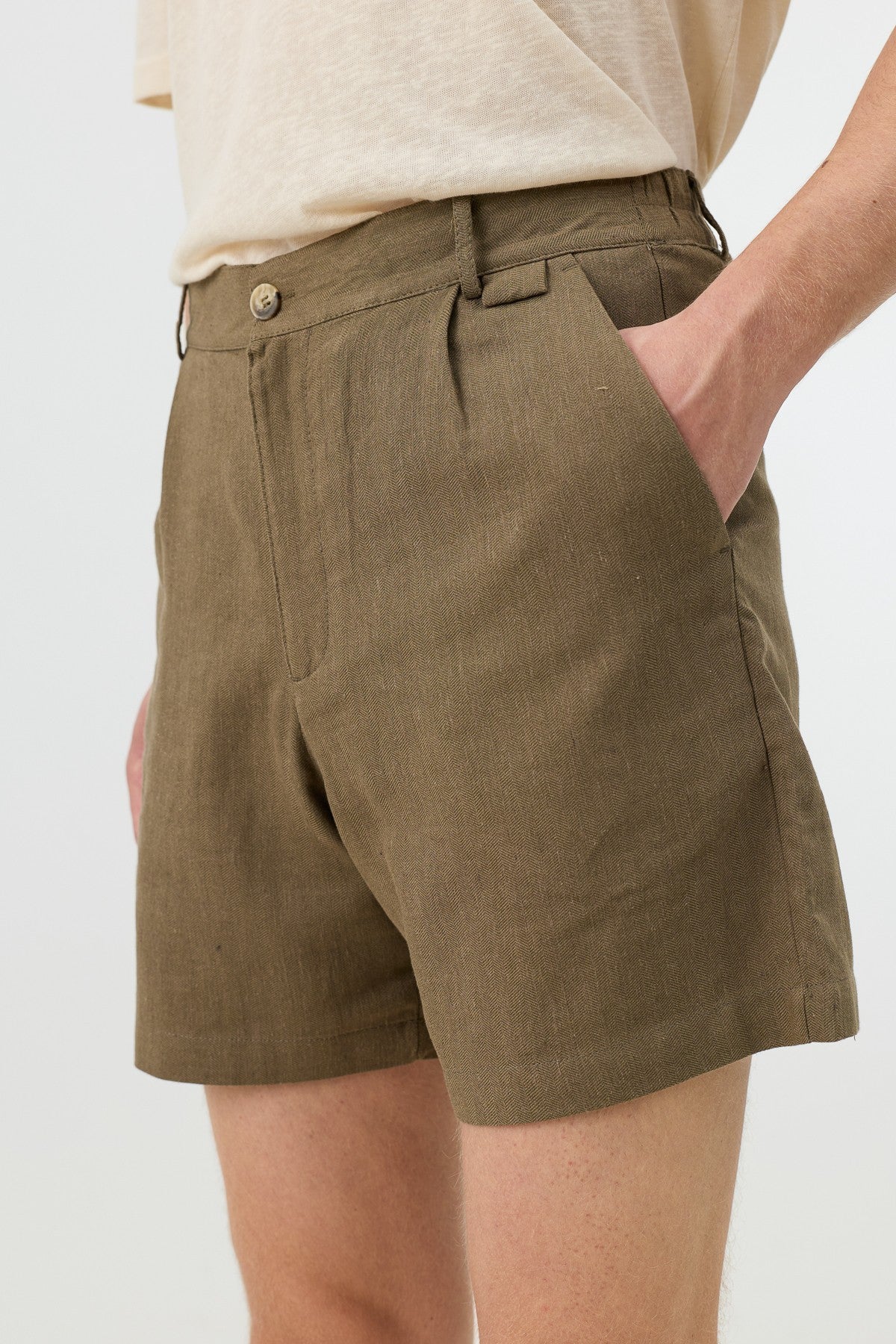 Antioch Men's Textured Linen-Blend Shorts