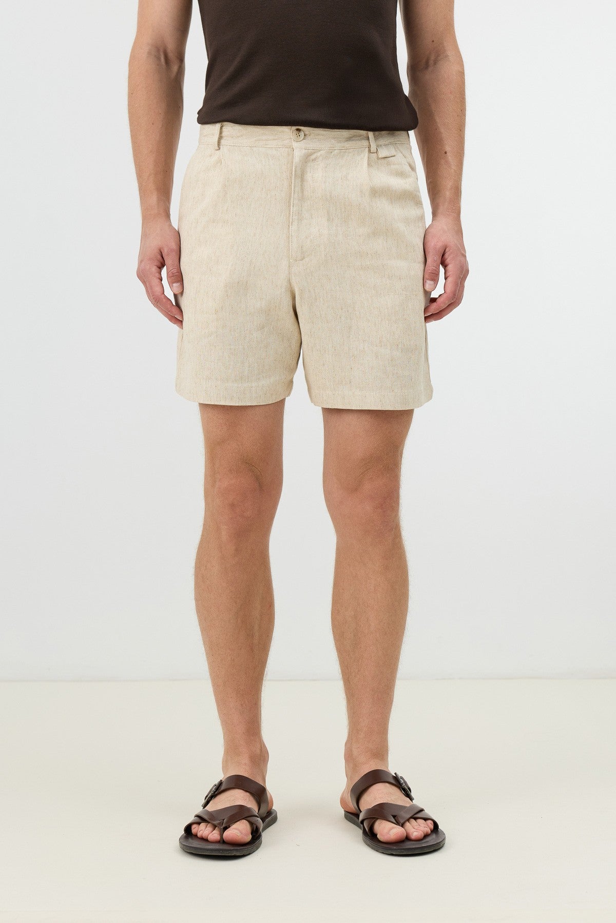 Antioch Men's Textured Linen-Blend Shorts